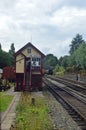 Bury South Signal Box on the East Lancashire Railway England 